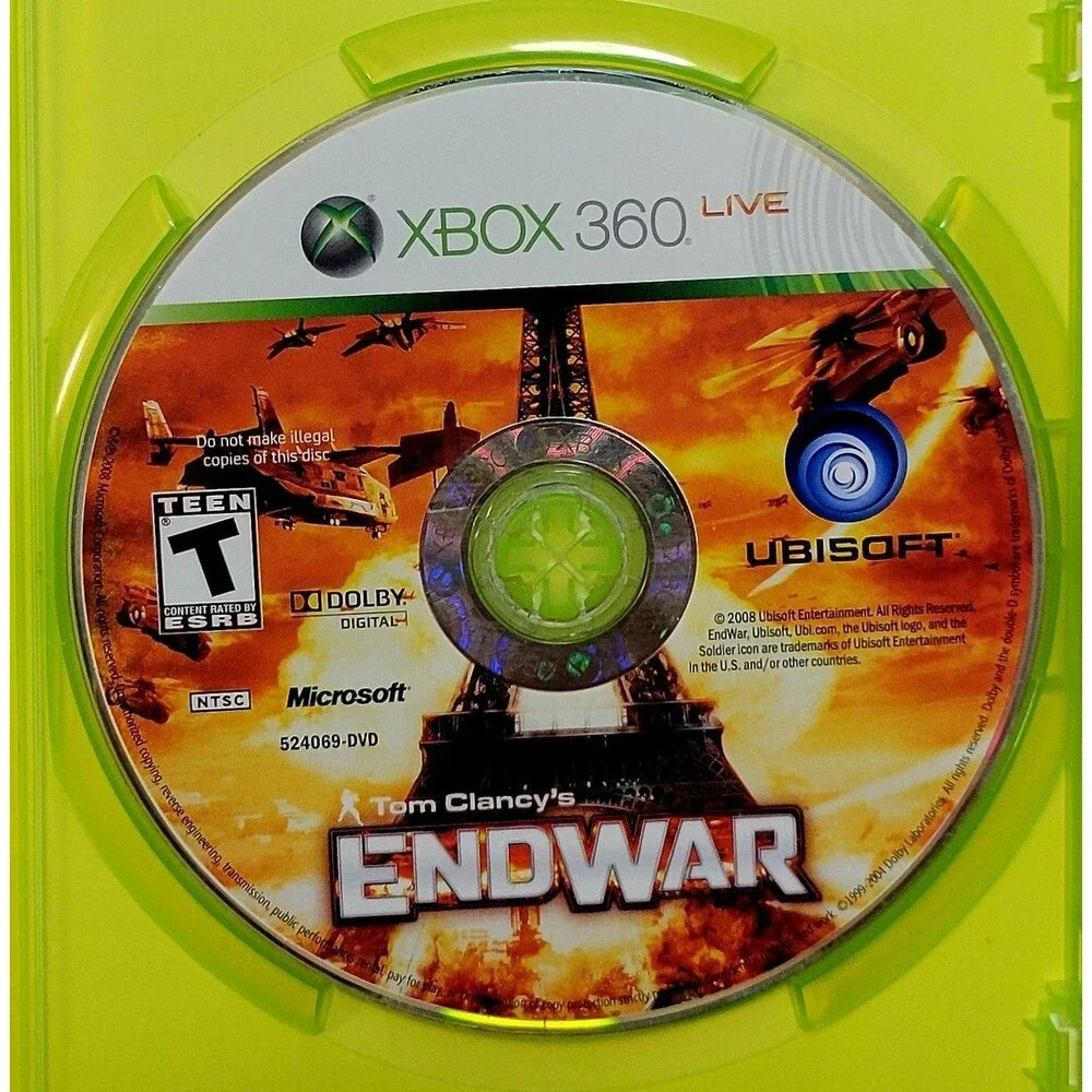 XBOX 360: ENDWAR - TOM CANCY'S - COMPLETE CIB, MANUAL, TESTED, FAST SHIPPING